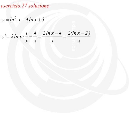 derivata di una funzione risolta con il metodo di sostituzione