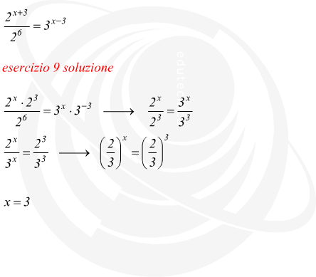 come risolvere un'equazione esponenziale