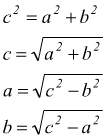 formula del teorema di pitagora