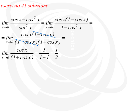 Esempi di calcolo del limite di funzione trigonometriche