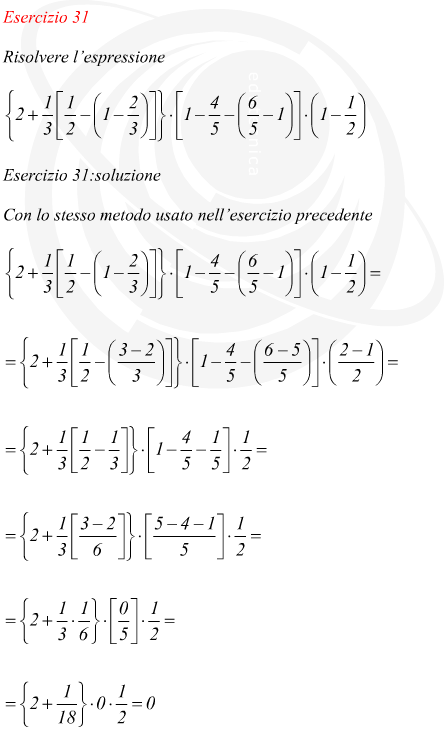 Risoluzione Di Un Espressione Con Le Frazioni