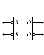 latch SR porte NAND simbolo