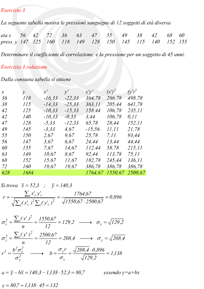 coefficiente di correlazione tra due variabili