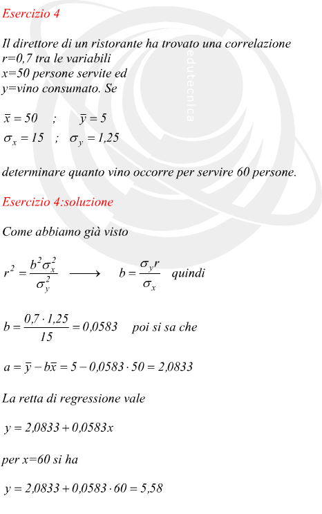 Determinare il valore di una variabile in base al coefficiente di correlazione