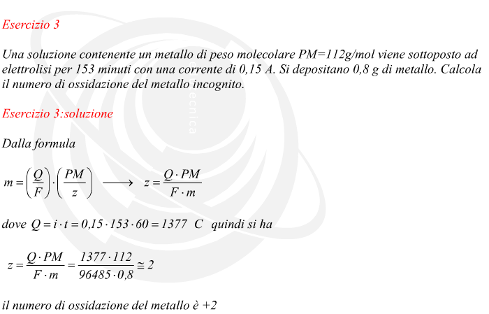 Dalla formula dove quindi si ha il numero di ossidazione del metallo è +2