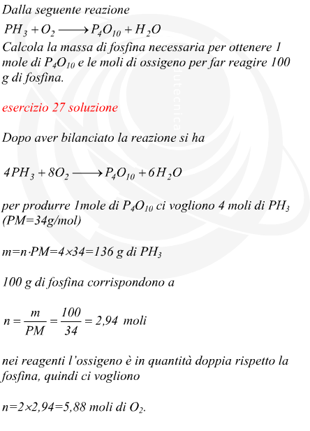 massa di tetrafluoruro di piombo e idrogeno prodotti in una reazione