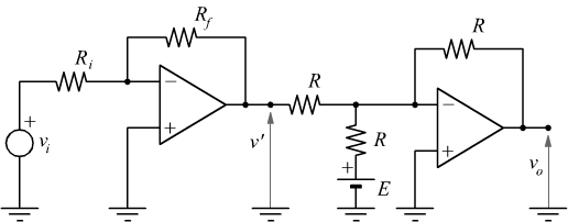 circuito per il condizionamento del segnale con amplificatore operazionale