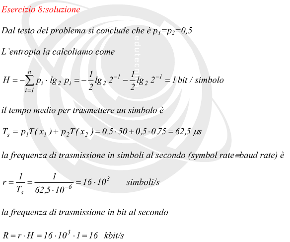 Velocit di trasmissione di una sorgente di informazione
