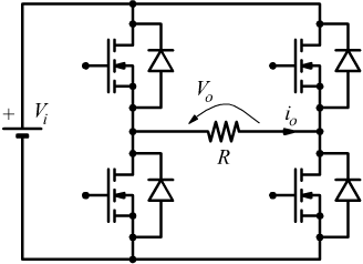 inverter a ponte con MOSFET