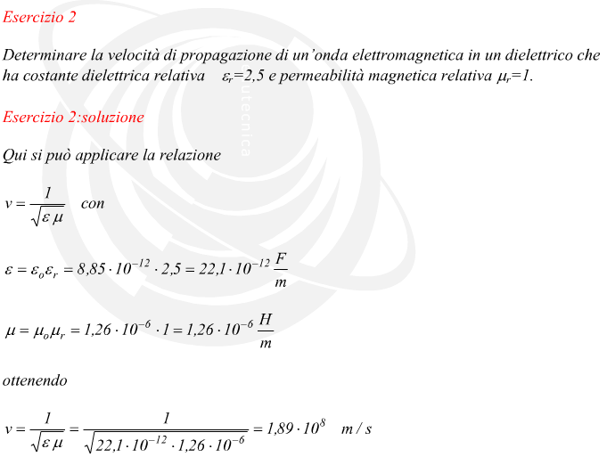 Qui si può applicare la relazione con ottenendo