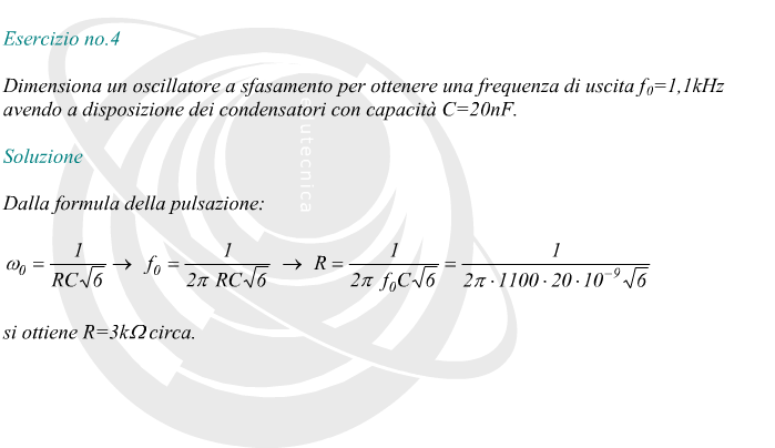 Oscillatore a sfasamento