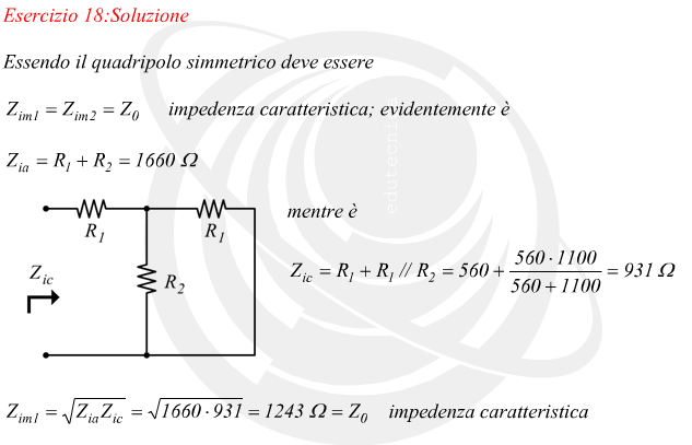 Impedenza caratteristica di un quadripolo a T