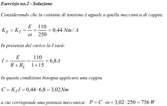 calcolo della potenza da trasmettere ad un albero di una dinamo