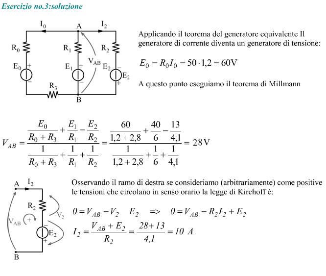 Esercizio sul teorema del generatore equivalente
