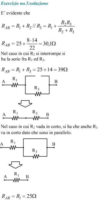 Risoluzione esercizio con resistenze in serie ed in parallelo calcolo resistenza equivalente