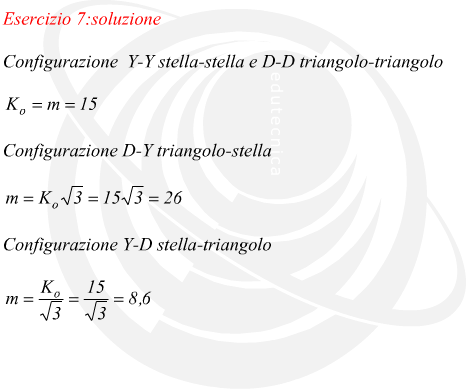 calcolo rapporto di trasformazione a vuoto per trasformatori trifase