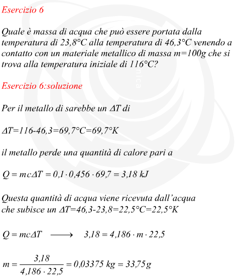 Massa di acqua che può essere riscaldata ad una data temperatura