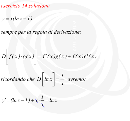 derivata del prodotto di funzioni