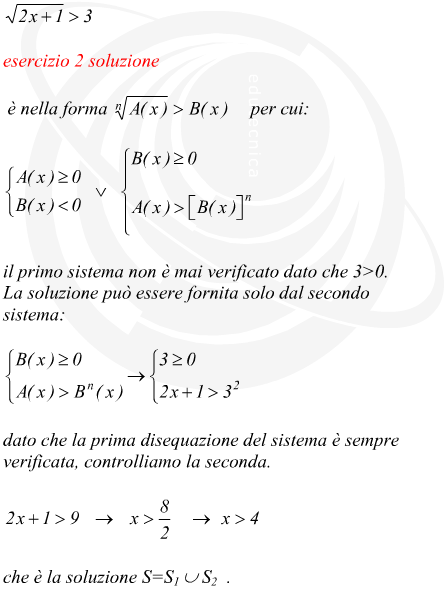 disequazioni irrazionali svolte