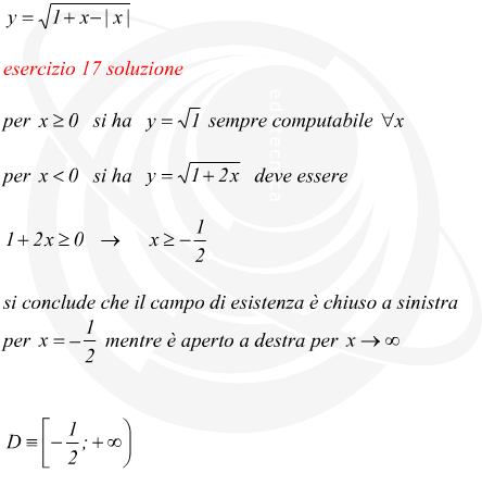 Dominio di una funzione irrazionale con modulo