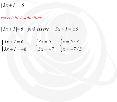 equazioni con modulo risolte