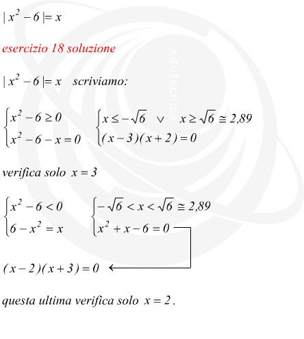 equazioni con modulo risolte