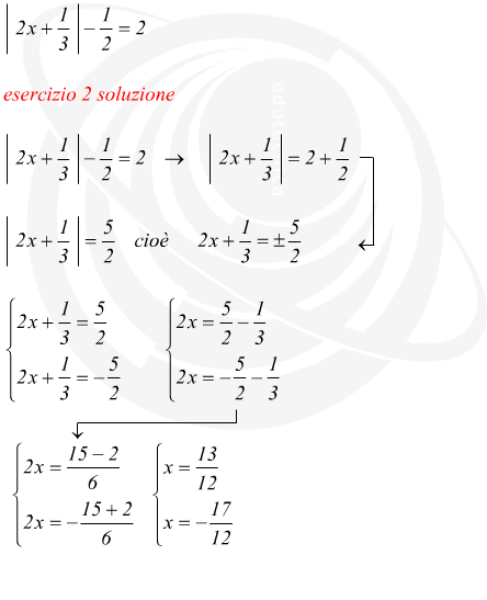 equazioni con modulo risolte