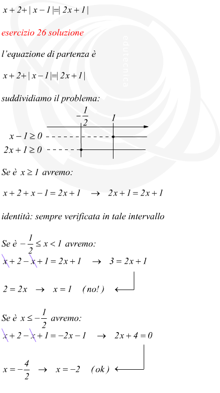 equazioni con modulo risolte