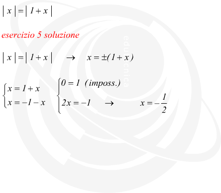 equazioni con modulo risolte