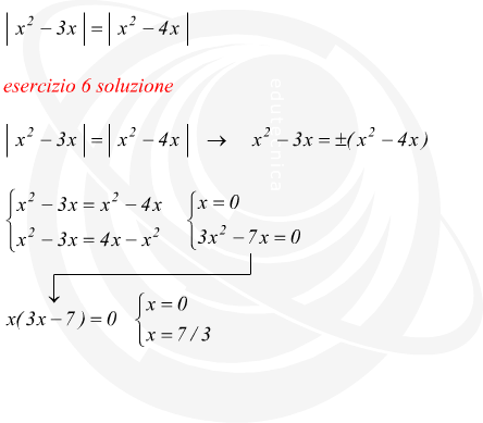equazioni con modulo risolte