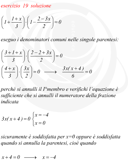 Risoluzione di un'equazione numerica intera di secondo grado