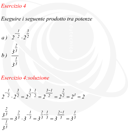 Prodotto tra potenze