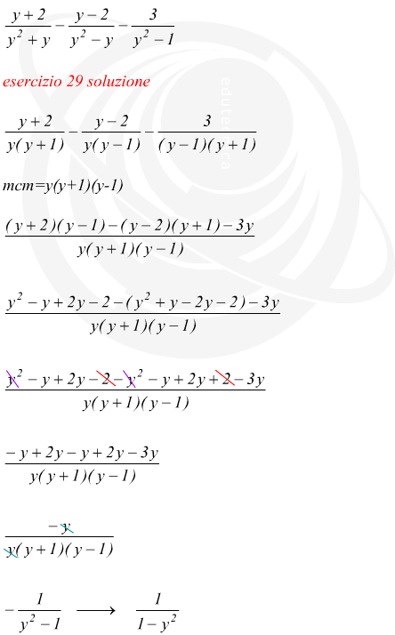 come invertire una frazione algebrica