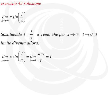 Limite di funzione con metodo di sostituzione