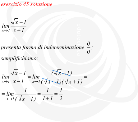 Limite di funzione irrazionale fratta con forma di indecisione 0/0