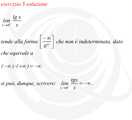 Limite di funzione con forma di indeterminazione infinito su zero