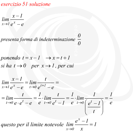 Limite di funzione fratta esponenziale con forma di indeterminazione 0/0