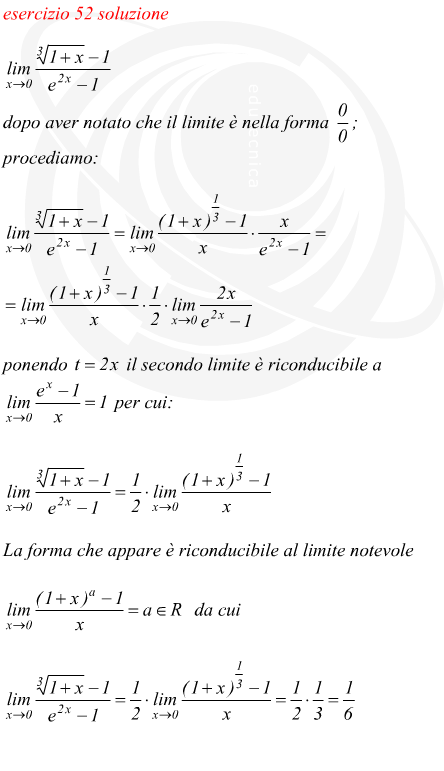Limite di funzione irrazionale fratta ed esponenziale con forma di indecisione 0/0