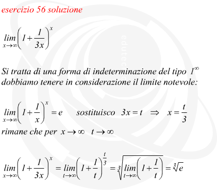 Limite di funzione esponenziale risolta con limiti notevoli