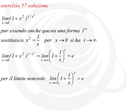 Limite di funzione esponenziale risolta per sostituzione