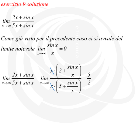 Limite di funzione trigonometrica fratta con forma di indeterminazione