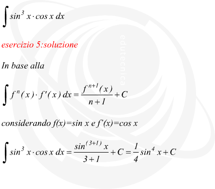 integrazione di una funzione trigonometrica