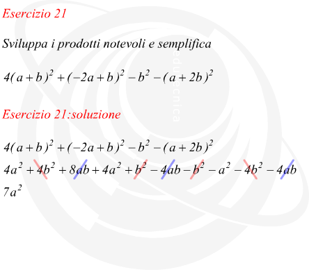 Sviluppare i prodotti notevoli e semplificare