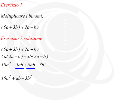 Moltiplicare binomi