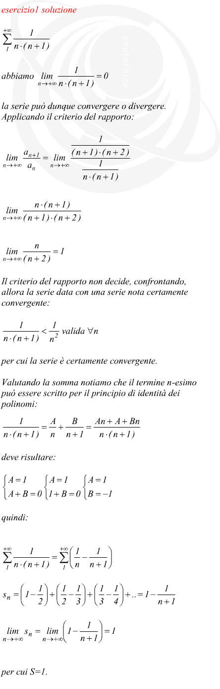 verifica di un limite finito per x che tende ad un valore finito di una funzione razionale intera