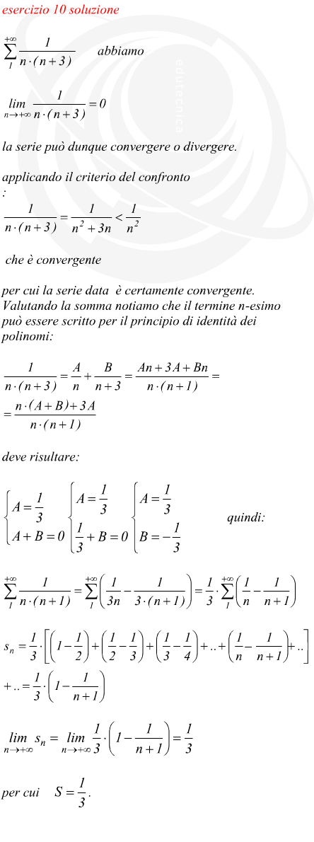 verifica di un limite finito per x che tende ad un valore finito di una funzione razionale intera