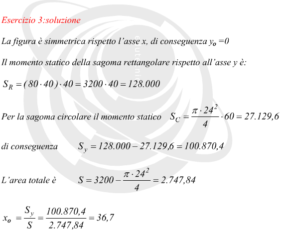 Baricentro di un rettangolo con foro