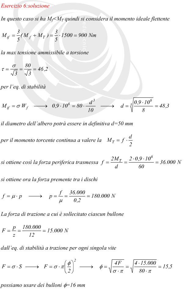 Giunti a dischi con momento torcente e flettente