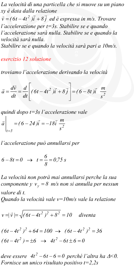 posizione di una particella lungo la sua traiettoria