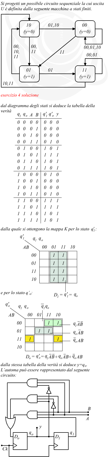 Esercizio su automa macchina a stati finiti